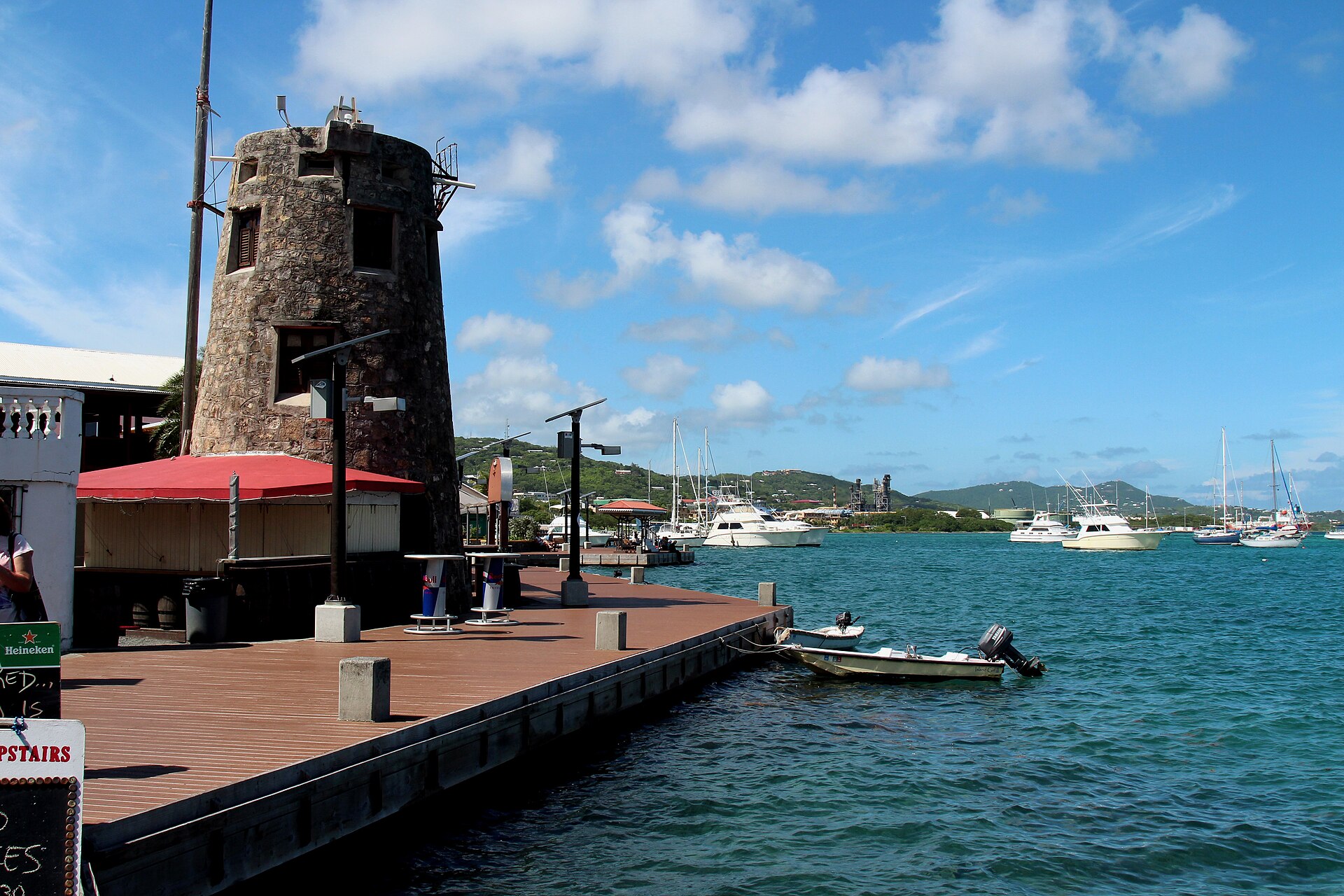 The boardwalk on the Christiansted waterfront