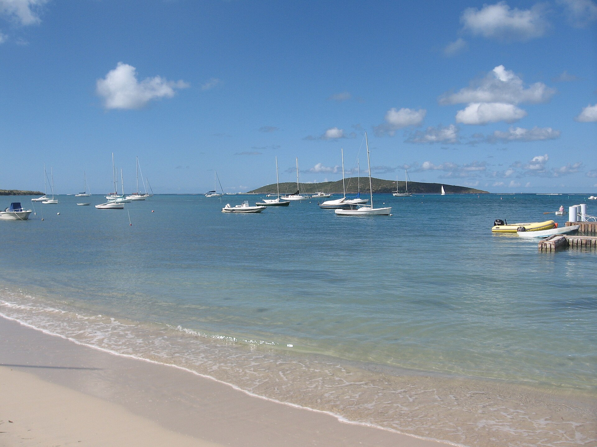 Calm water at Teague Bay beach
